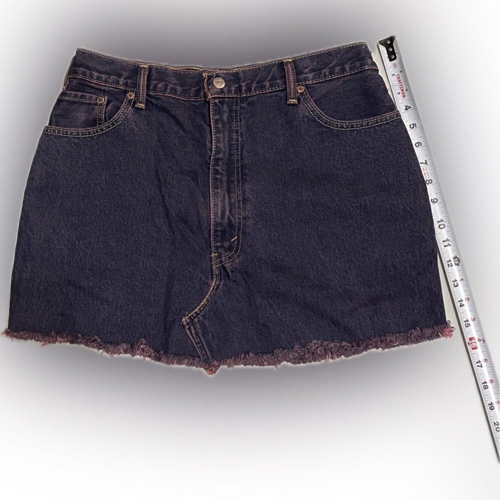 Nasty Gal Purple Denim Mini Skirt